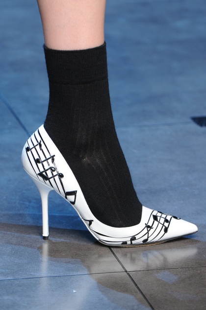 black socks in white shoes